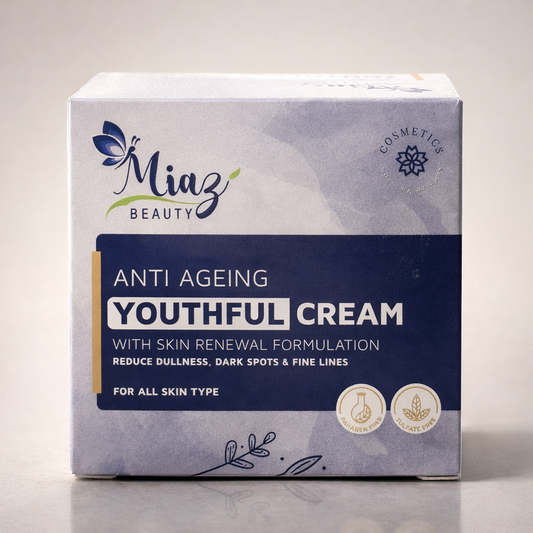 Miaz Beauty Anti Ageing Youthful Cream – Skin Renewal Formula | For All Skin Types