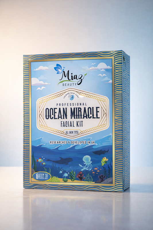 Miaz Beauty Professional Ocean Miracle Facial Kit – 6 Step Skin Care | All Skin Types