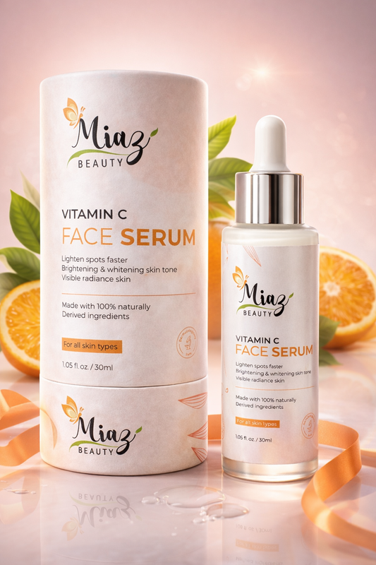 Miaz Beauty Vitamin C Face Serum – Brightening, Spot Correcting &amp; Radiance Boost (30ml)