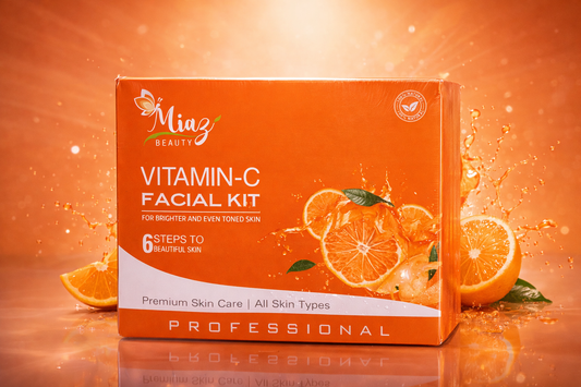 Miaz Beauty Professional Vitamin-C Facial Kit – 6 Step Premium Skin Care | All Skin Types